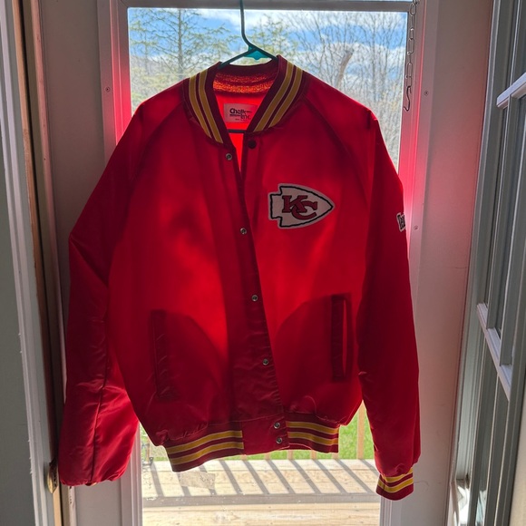 Chalk Line Jackets & Blazers - Kansas City Chiefs Red Bomber Jacket - Men's Team Satin Varsity